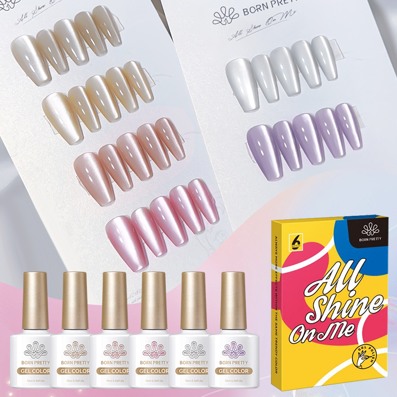 Resin Glitter Pack - BORN PRETTY 6 Parça Ayışığı Kedi