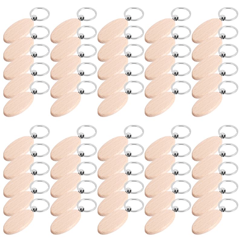 AT05-1Set Ahşap Anahtarlık, Ov - Wood Ring Blank incelemesi ve fiyatı